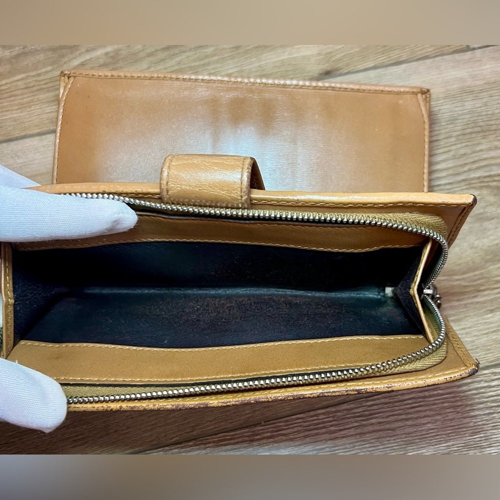 GUCCI Long Wallet with G Charm GG Canvas Leather in Beige - Picture 12 of 13